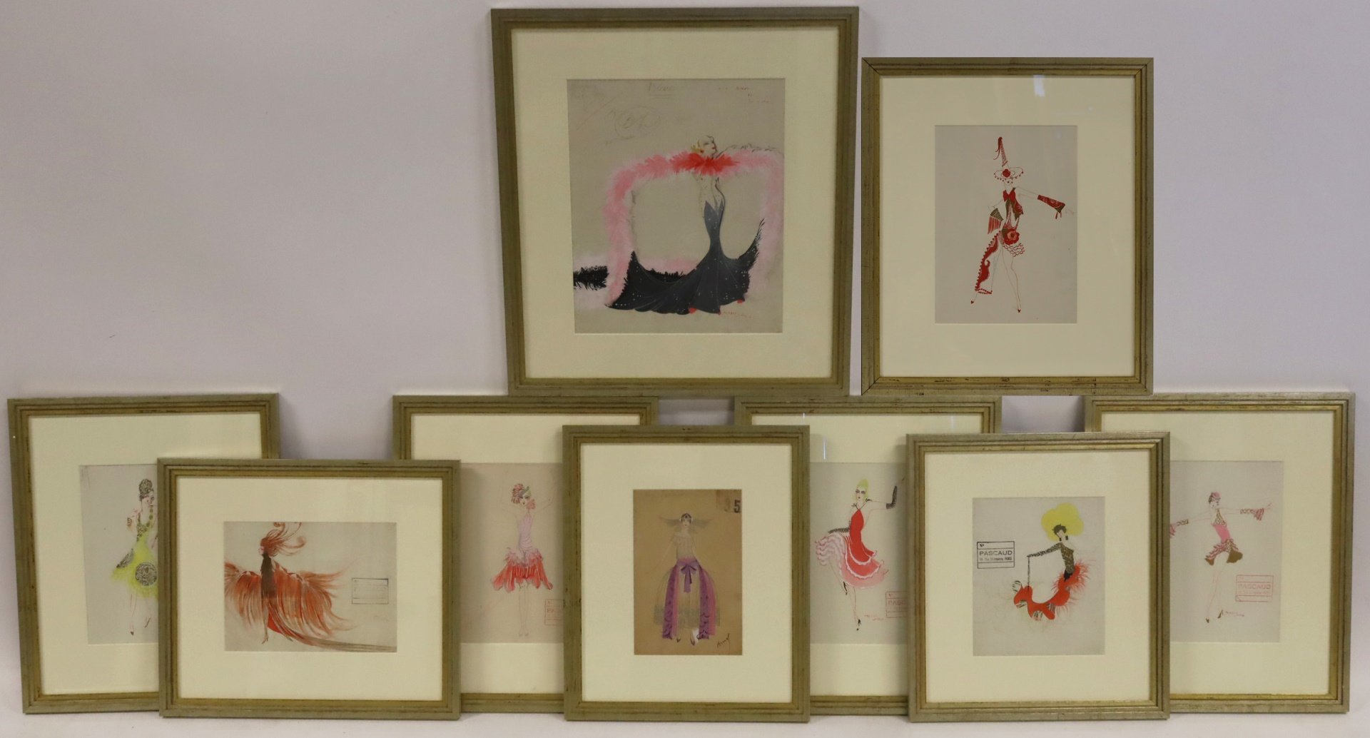GROUP OF 9 COSTUME DESIGN