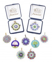 GROUP OF 9 MILLEFIORE ART GLAS