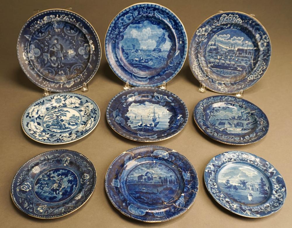 GROUP OF 9 STAFFORDSHIRE AND