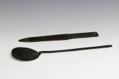 GROUP OF A BRONZE BLADE AND CE