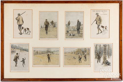GROUP OF A.B. FROST HUNTING