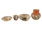 GROUP OF ACOMA POTTERY VESSELS