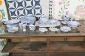 GROUP OF ADAMS BLUE AND WHITE