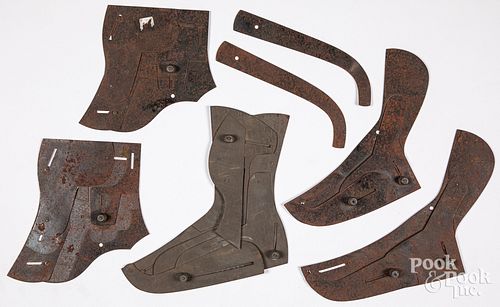 GROUP OF ADJUSTABLE TIN SHOE/BOOT