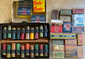 GROUP OF ADVERTISING BOXES AND
