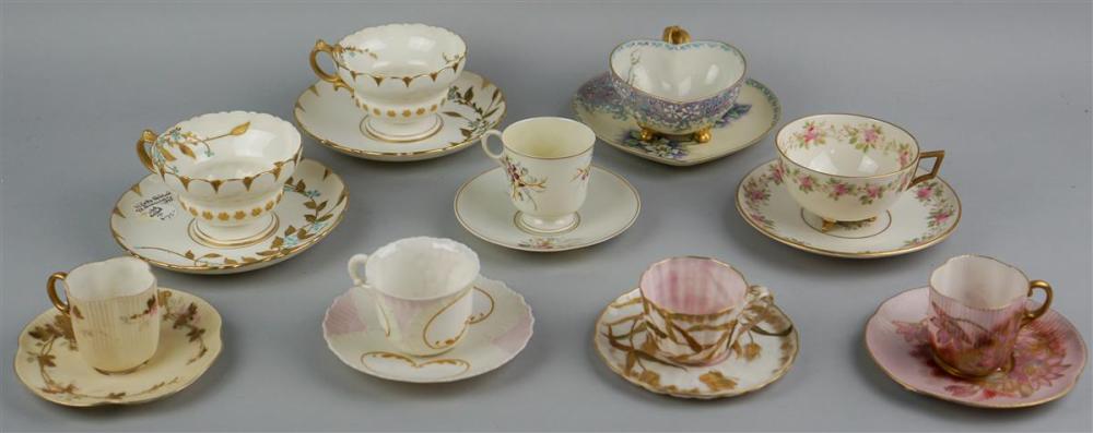 GROUP OF AMERICAN BELLEEK CUPS