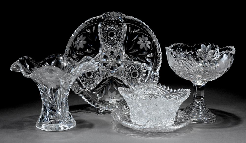 GROUP OF AMERICAN BRILLIANT CUT