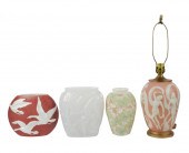 GROUP OF AMERICAN MOLDED GLASS