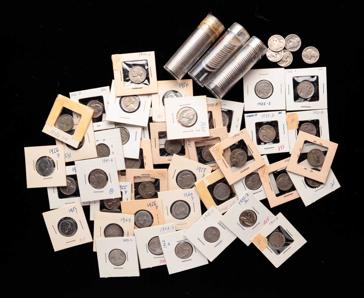 GROUP OF AMERICAN NICKELS. Includes