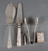 Group of American repousse ste