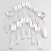 GROUP OF AMERICAN SILVER SPOON