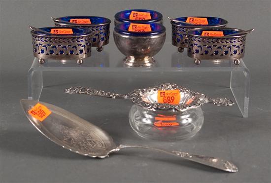 Group of American silver table