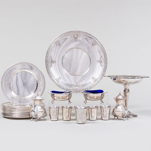 GROUP OF AMERICAN SILVER WARESAll