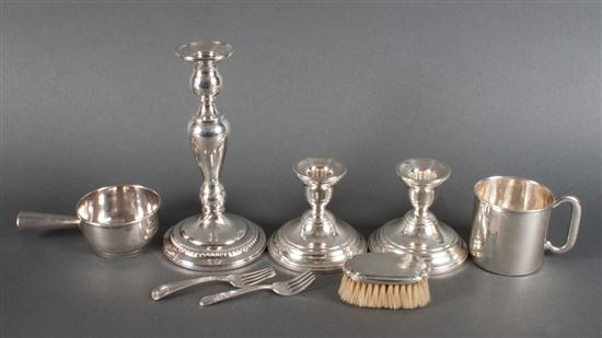 Group of American sterling silver