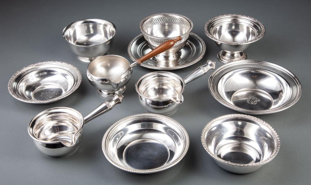 GROUP OF AMERICAN STERLING SILVER