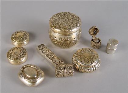 Group of American sterling silver