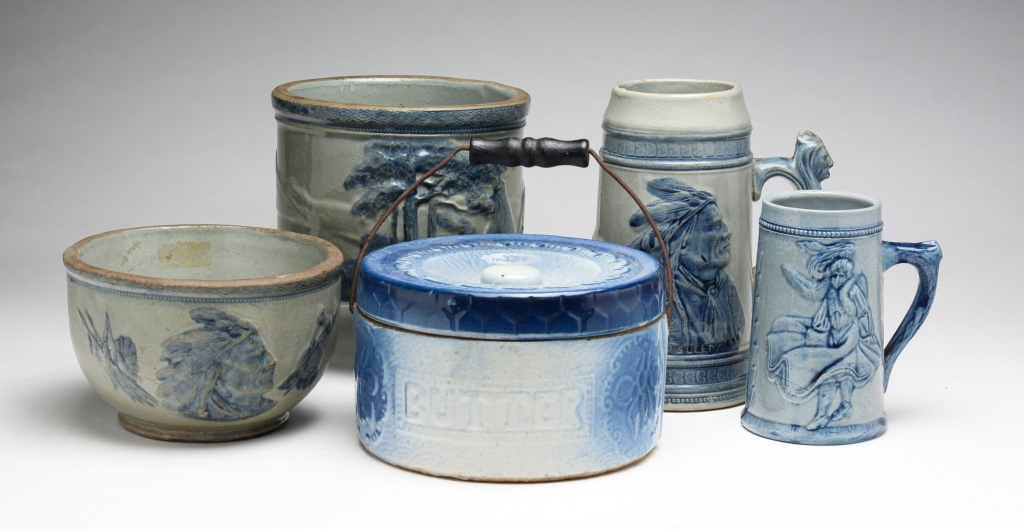 GROUP OF AMERICAN STONEWARE. Ca.