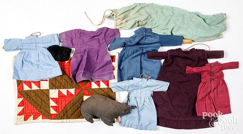 GROUP OF AMISH DOLL CLOTHES,
