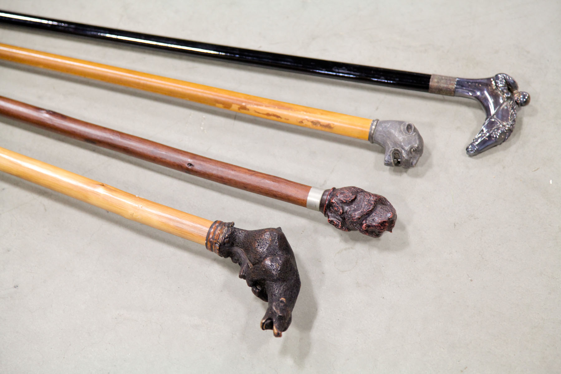 GROUP OF ANIMAL CANES.  American