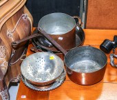GROUP OF ANTIQUE COPPER COOKWA