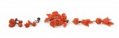 GROUP OF ANTIQUE CORAL AND GOL