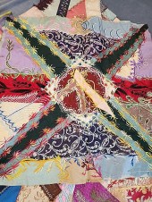 Group of Antique Crazy Quilt B
