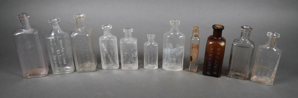 GROUP OF ANTIQUE DRUGGIST GLASS