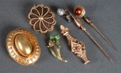 Group of antique gold jewelry