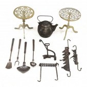 GROUP OF ANTIQUE HEARTH ACCESS