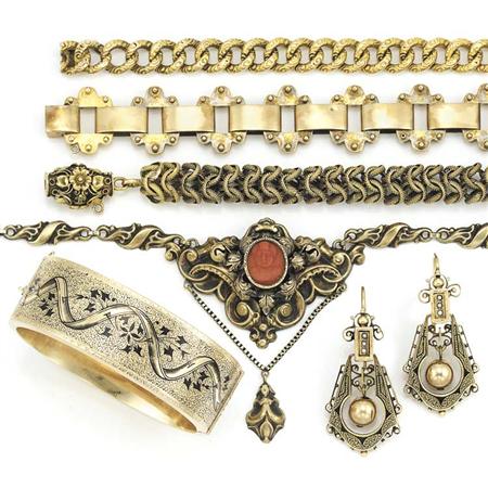 Group of Antique Jewelry 	 