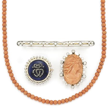 Group of Antique Jewelry 	 
