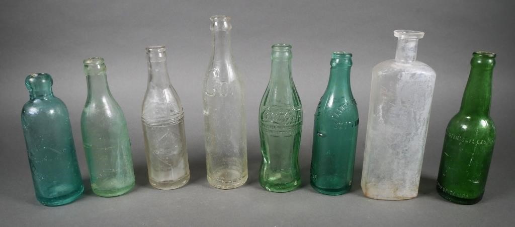 GROUP OF ANTIQUE SODA GLASS