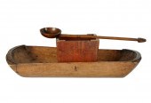 GROUP OF ANTIQUE TREEN WAREcom