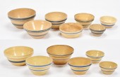 GROUP OF ANTIQUE YELLOW WARE B