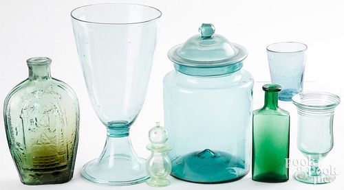 GROUP OF AQUAMARINE AND GREEN