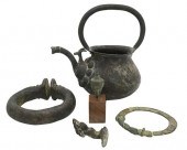 GROUP OF ARCHAIC BRONZE ITEMSG
