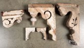 GROUP OF ARCHITECTURAL CORBELS