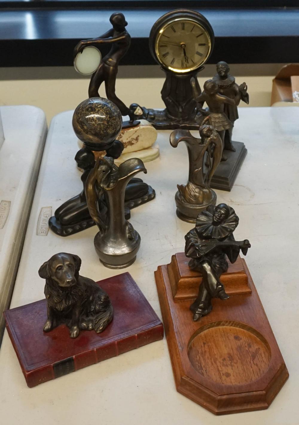 GROUP OF ART DECO/NOUVEAU STYLE