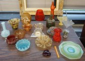 GROUP OF ART GLASS AND OTHER C