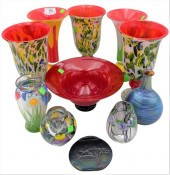 GROUP OF ART GLASSGroup of Art