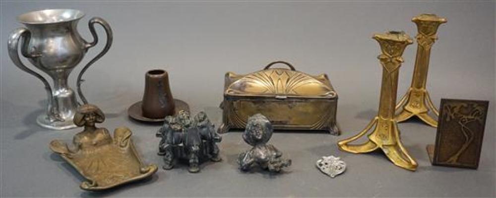 GROUP OF ART NOUVEAU AND ART DECO
