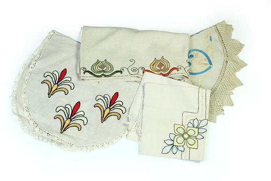 GROUP OF ARTS & CRAFTS TEXTILES. 