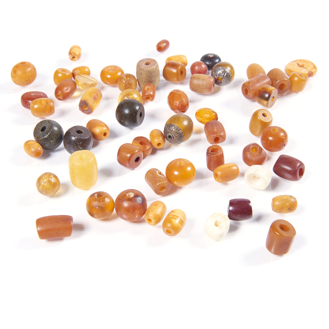 GROUP OF ASIAN AMBER BEADS Group of