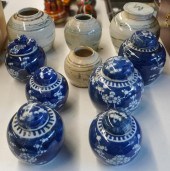GROUP OF ASIAN BLUE AND WHITE