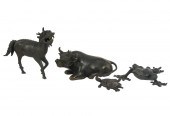 GROUP OF ASIAN BRONZE ANIMAL F