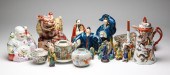 GROUP OF ASIAN FIGURES AND POR
