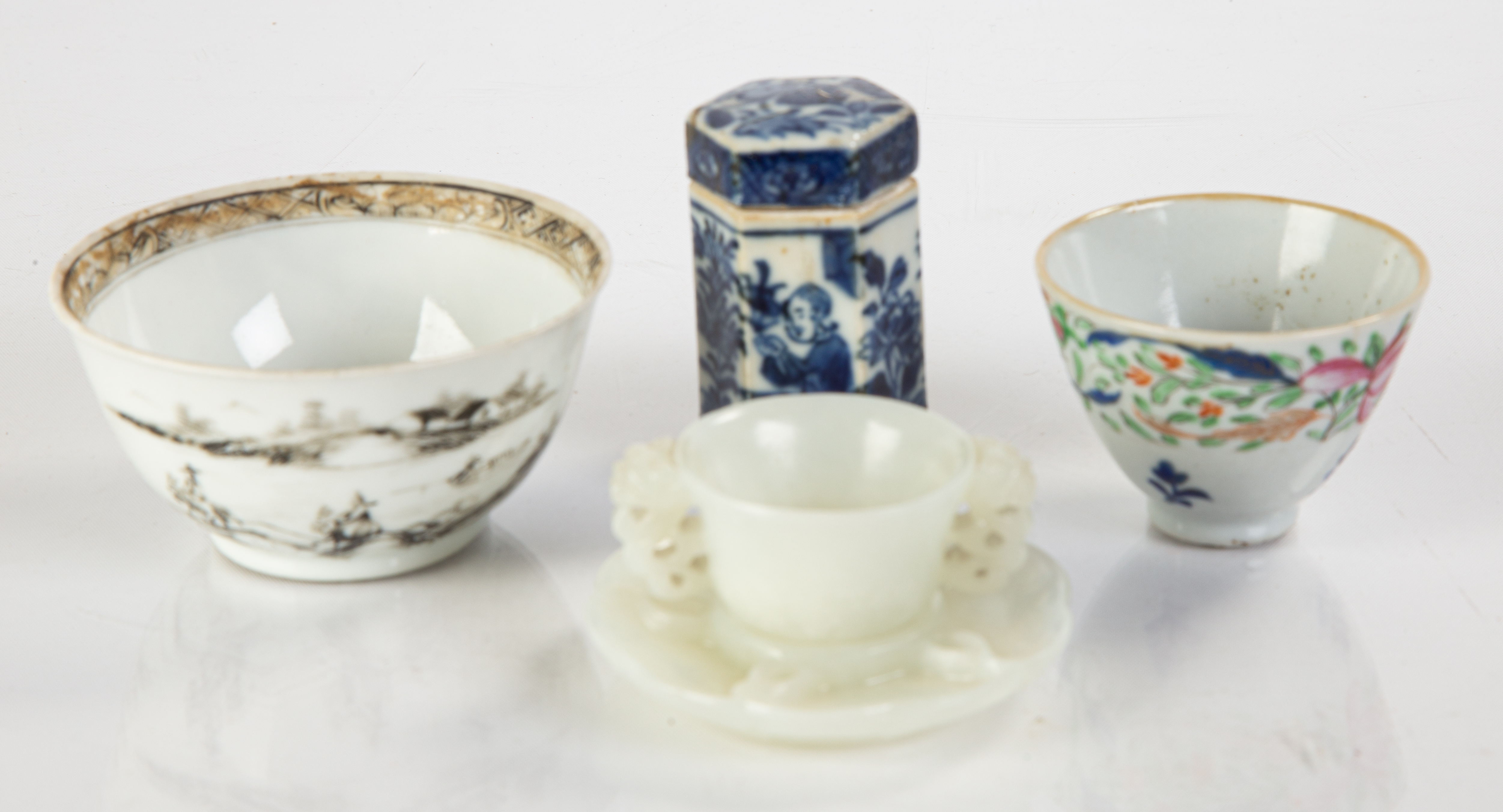GROUP OF ASIAN ITEMS Chinese jade