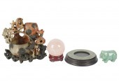 GROUP OF ASIAN STONE CARVINGSG