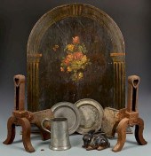 GROUP OF ASSEMBLED HEARTH DECO
