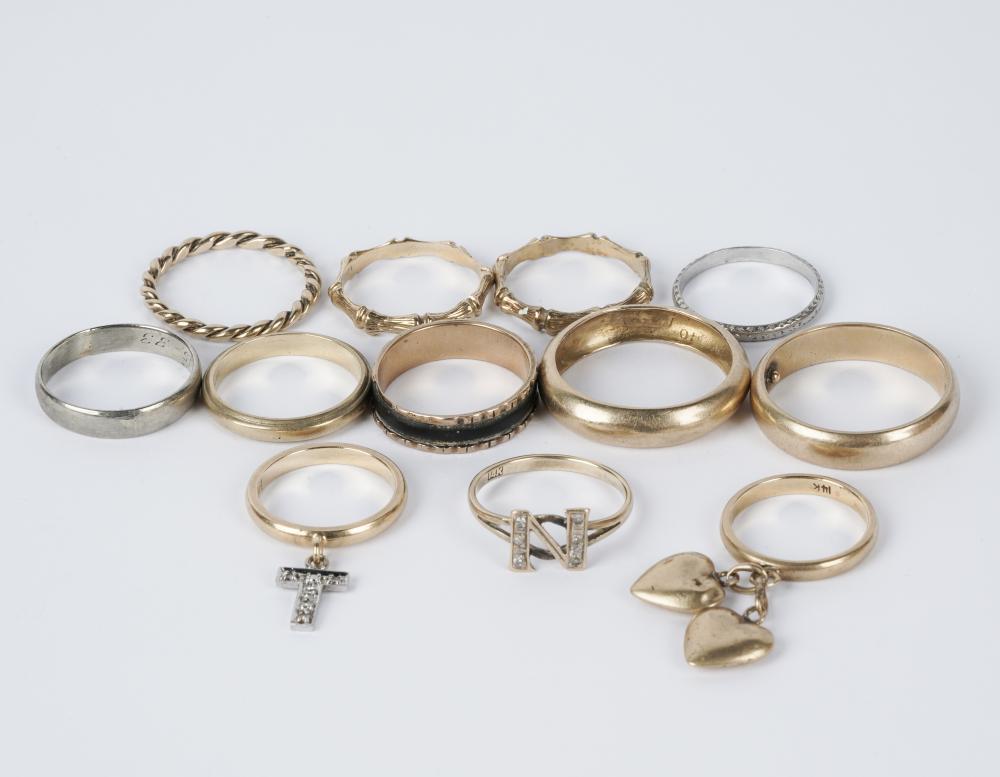 GROUP OF ASSORTED 14 KARAT YELLOW
